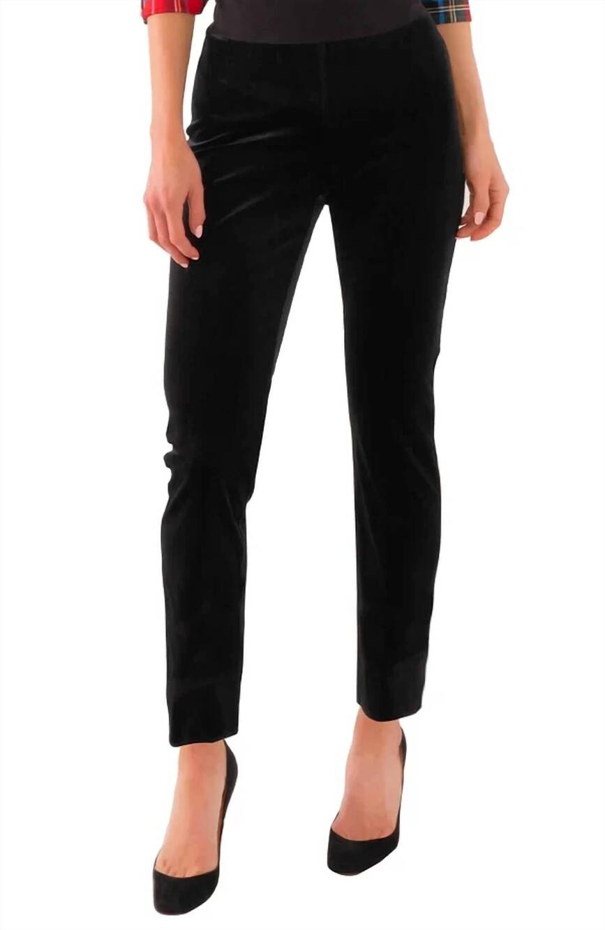 NEW GRETCHEN SCOTT pull on pant in silky velvet black